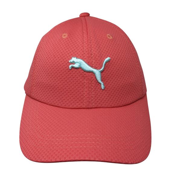 PUMA Slideback Baseball Cap Pink One Size Adjustable Embroidered 6 Panel - Picture 1 of 10